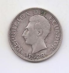 ECUADOR DEL AÑO 1928 DE 1 SUCRE